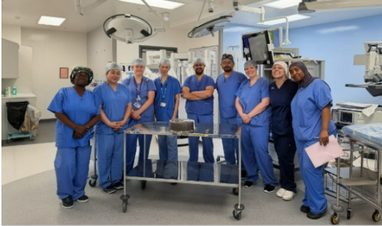 Gynaecological surgical team hits 100th robotic hysterectomy milestone